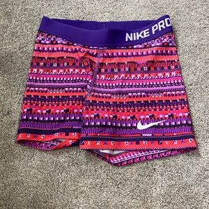 Patterned Nike-Pro Spandex